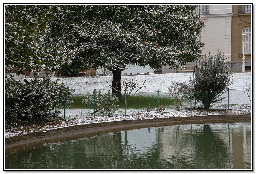 Nieve en Donosti: Palacio de Aiete