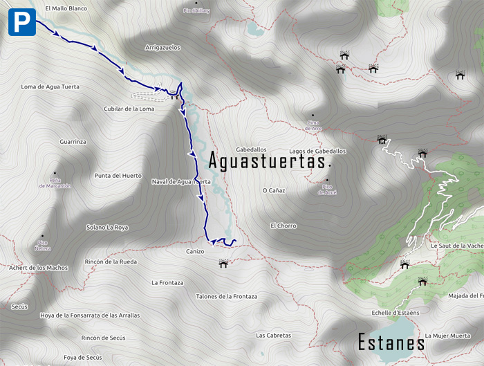 mapa Aguastuertas